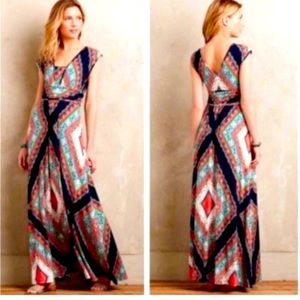 Long (stretch) “tribal” maxi from anthropology